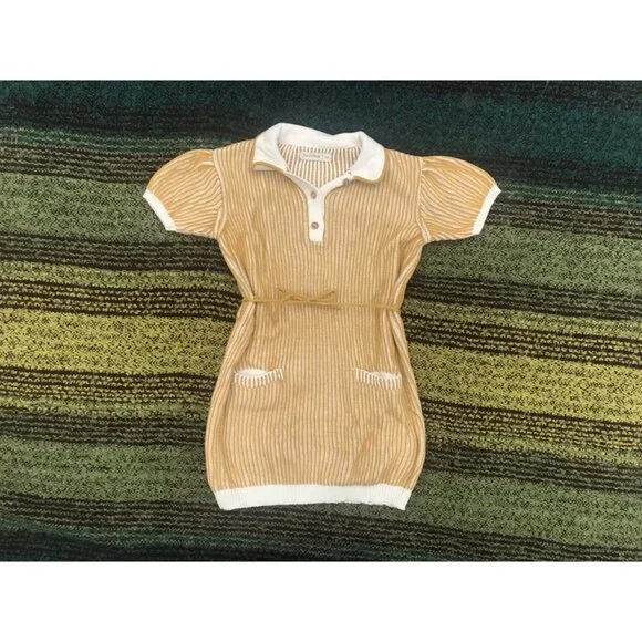 Fin & Vince Golden Sweater Dress - Picture 1 of 6